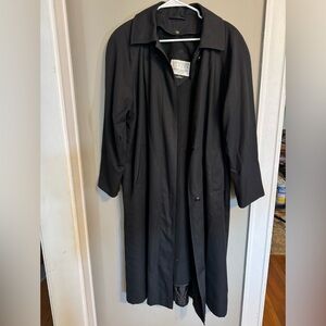 Vintage American Bazaar Women's Black Trench Coat